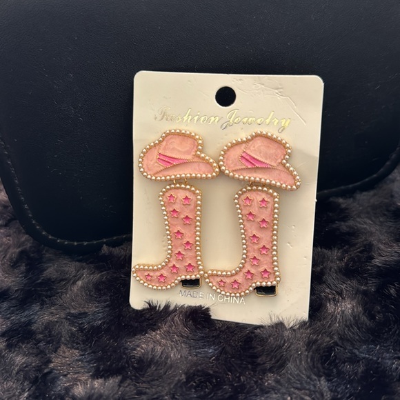 Dazzling Cowgirl Boots - Tan Cow Print - Picture 5 of 6